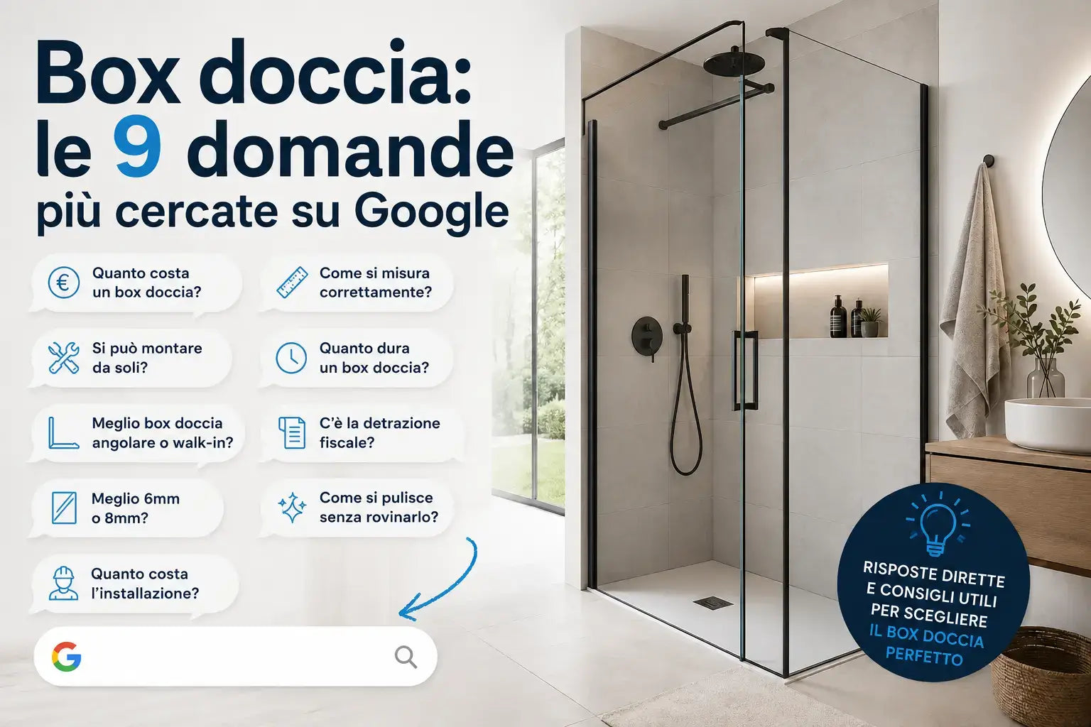 Box doccia: le 9 domande più cercate su Google (e le risposte oneste)