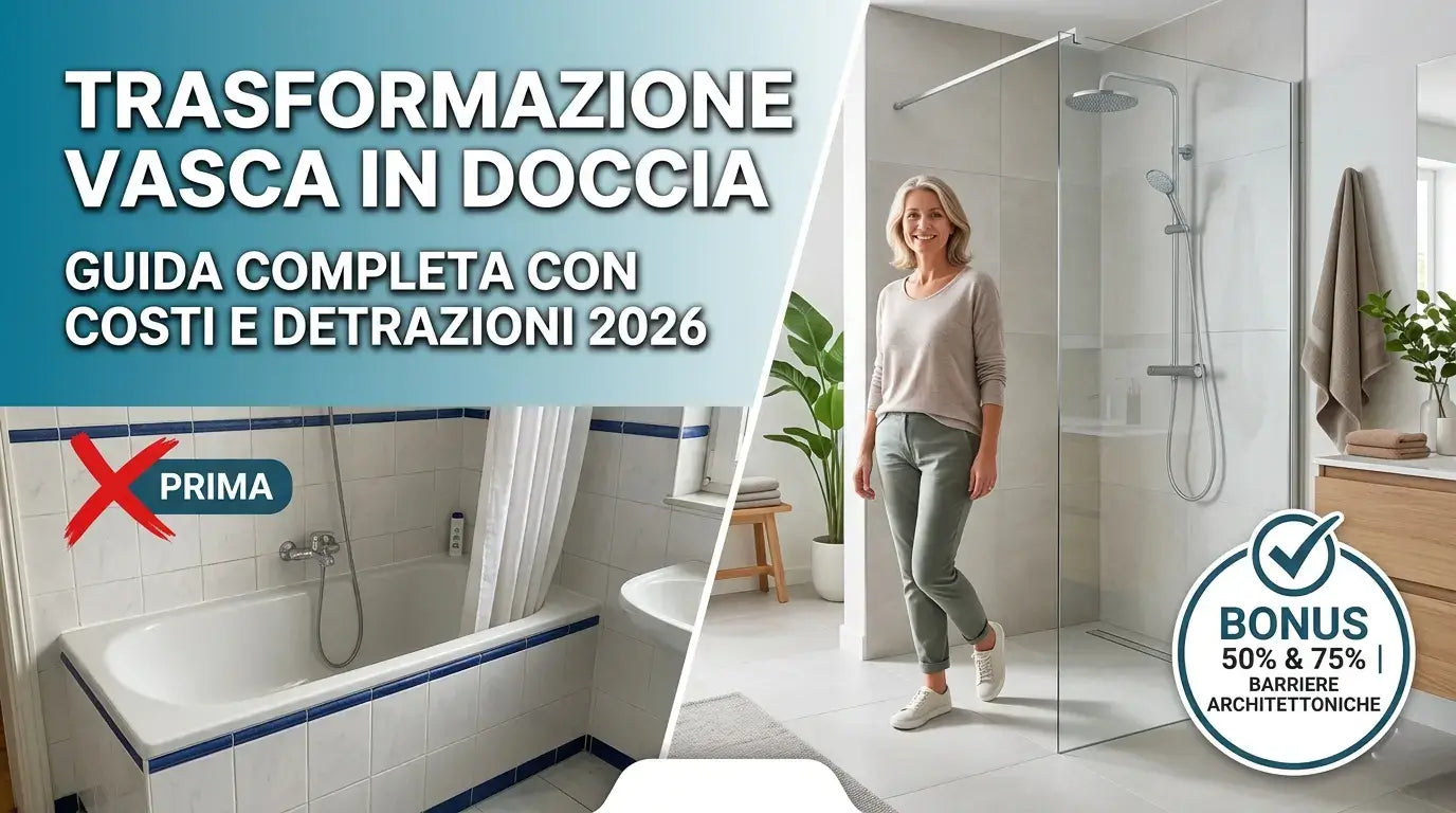 Da vasca a doccia - Tempi e costi reali