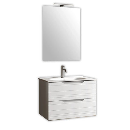 Composizione Bagno Sospesa 60cm - Solmira Bianco Opaco