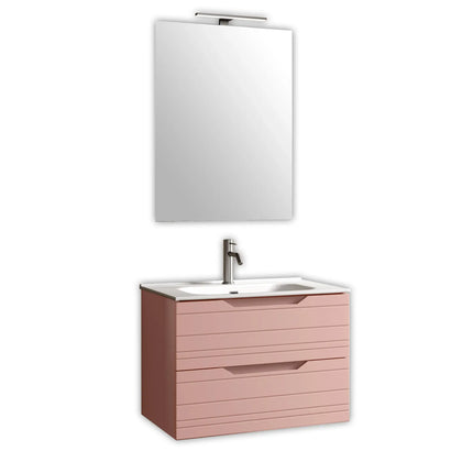 Composizione Bagno Sospesa 60cm - Solmira Rosa Cipria