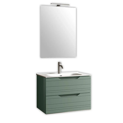 Composizione Bagno Sospesa 60cm - Solmira Verde Salvia