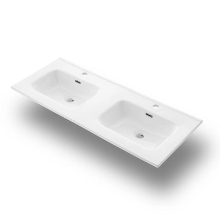 Composizione Bagno 120cm Sospesa 4 Cassetti Doppio Lavabo - Solmira