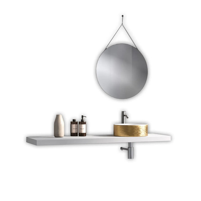 Composizione Bagno Completa Con Mensola Porta Lavabo 140cm