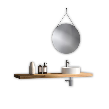 Composizione Bagno Completa Con Mensola Porta Lavabo 140cm