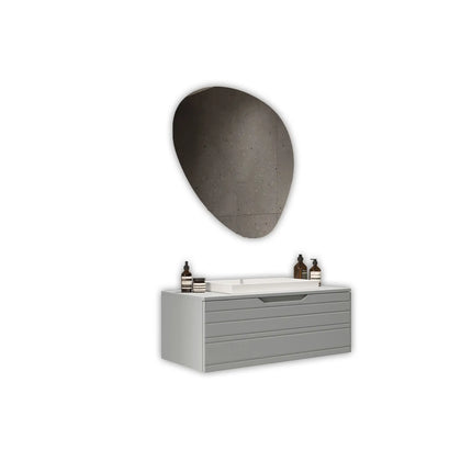 Composizione Bagno Sospesa 90cm Cassetto Singolo - Solmira