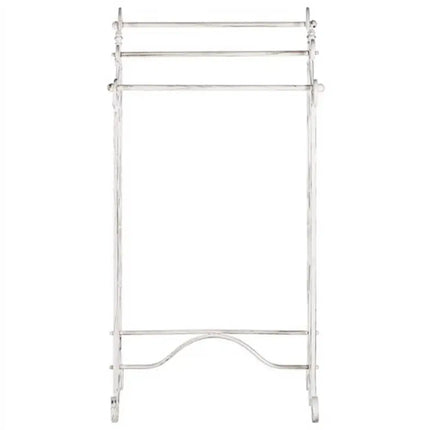 Porta Asciugamani Shabby Chic In Ferro Bianco