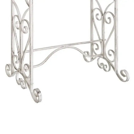Porta Asciugamani Shabby Chic In Ferro Bianco