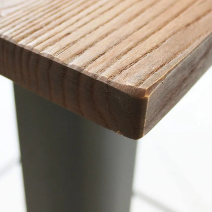 Tavolino Alto Antracite con Piano in Legno