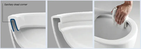Confronto tra wc standard e wc senza brida