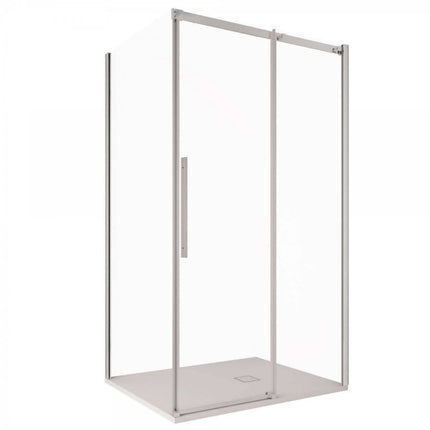 Box Doccia Angolare Anta Scorrevole Cristallo Trasparente 8mm Anticalcare - F8