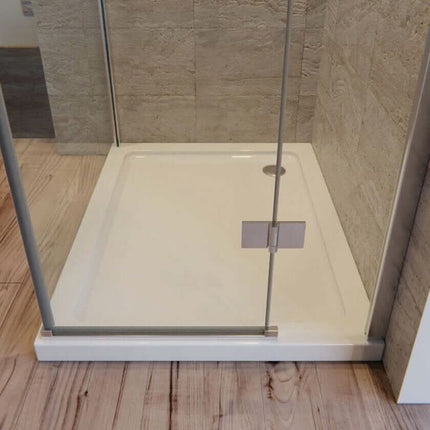 Box Doccia Angolare In Cristallo Anticalcare Trasparente 8mm Porta Battente