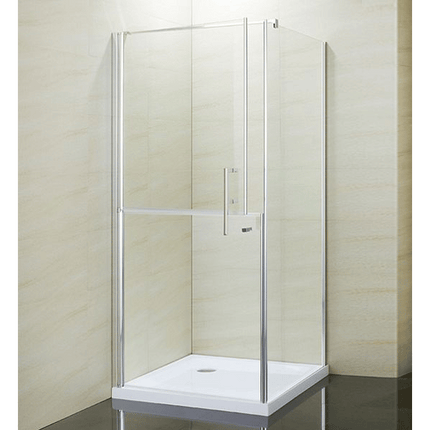 Box Doccia Disabili Fisso E Porta Sdoppiata 6mm H190cm