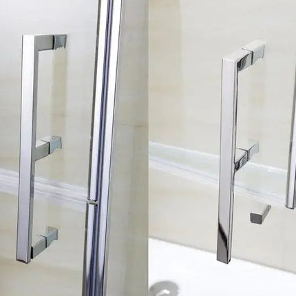 Box Doccia Disabili Fisso E Porta Sdoppiata 6mm H190cm