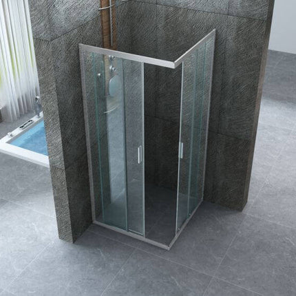 Box Doccia 70x90 H190 Trasparente Anticalcare 6mm Doppia Scorrevole