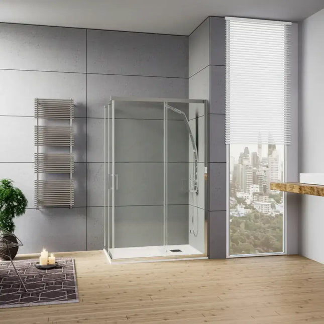 Box Doccia 70x90 H190 Trasparente Anticalcare 6mm Doppia Scorrevole