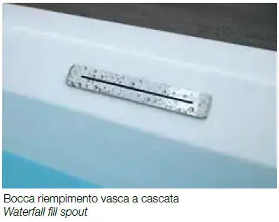 COLACRIL MARMORE Vasca Idromassaggio 2 Posti Con Cascata 180x120