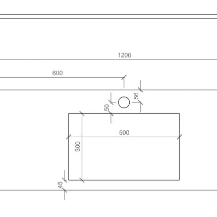 Composizione Bagno 120cm Con Vasca Integrata Cassetto E Specchio