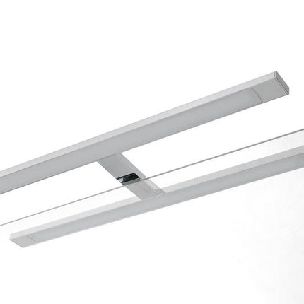 Composizione Bagno 160cm Con Doppio Lavabo, Cassetti E Specchio Con Lampada