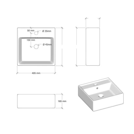 Composizione Bagno 160cm Con Doppio Lavabo, Cassetti E Specchio Con Lampada
