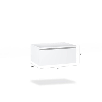 Composizione Bagno 180cm Con Doppio Lavabo, Cassetti E Specchio