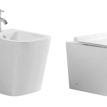 Coppia Sanitari Moderni Sospesi / A Terra Filo Muro - Tulipano