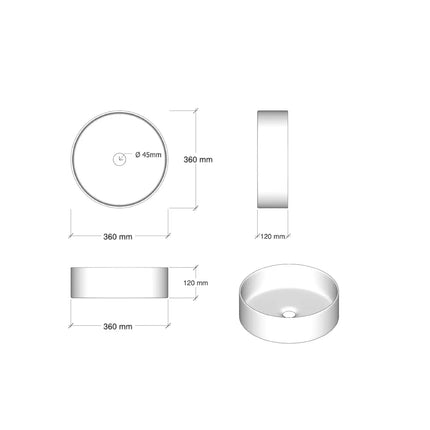 Composizione Bagno 140cm Con Mensola E Lavabo Da Appoggio