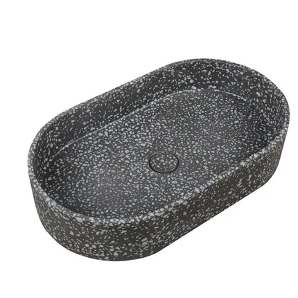 Lavabo Da Appoggio In Mineralmarmo Karag Linus - Volcano