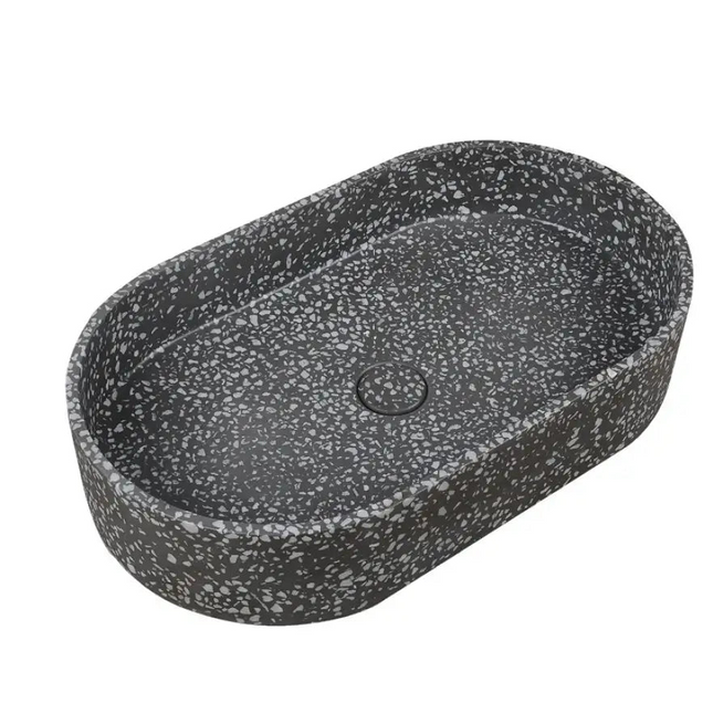Lavabo Da Appoggio In Mineralmarmo Karag Linus - Volcano