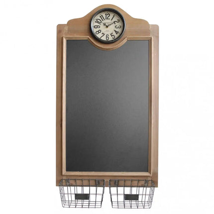 Lavagna Memo Per Casa E Cucina con Porta Oggetti e Orologio