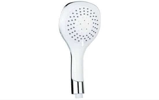 Manopola Doccia Triplo Getto In ABS Cromato E Bianco - 1006