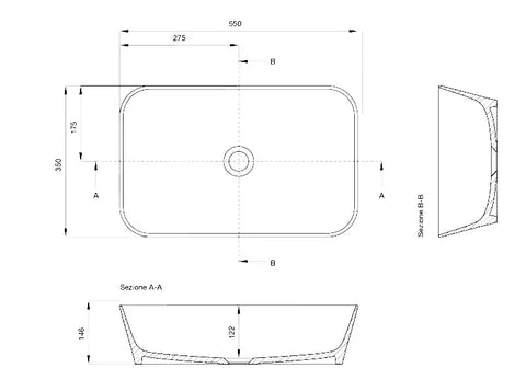 Composizione Bagno Sospesa 120cm Lavabo Da Appoggio - Solmira