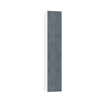 Mobile Bagno 120cm Sospeso Due Cassetti Lavabo Doppia Vasca e Specchio Con Lampada Blu Effetto Pietra