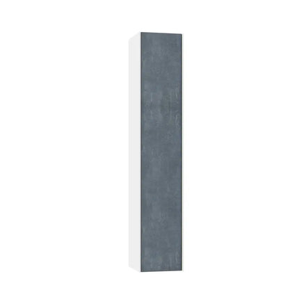 Mobile Bagno 80cm Sospeso Due Cassetti e Specchio Blu Effetto Pietra