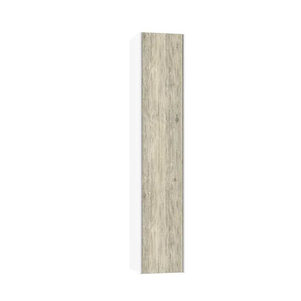 Mobile Bagno 80cm Sospeso Due Cassetti e Specchio Pino Artico