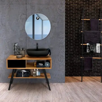 Mobile Consolle Bagno 100cm In Teak - Feelgood