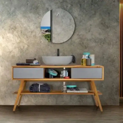 Mobile Consolle Bagno 150cm In Teak - Feelgood