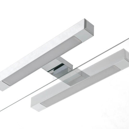 Mobile Bagno Sospeso 120cm Con Doppio Lavabo, Specchio, Lampada e Porta Asciugamano