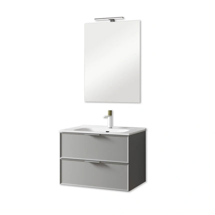 Composizione Bagno Sospesa 60cm - Zefira Grigio