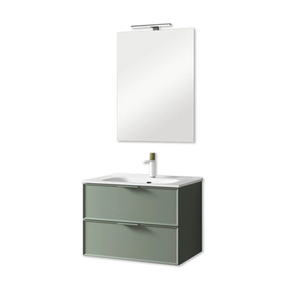 Composizione Bagno Sospesa 60cm - Zefira Verde Salvia