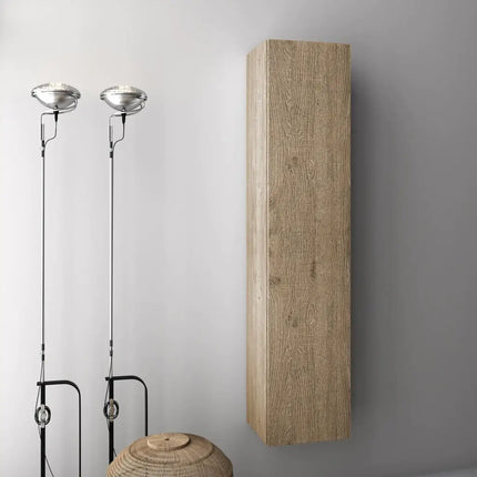Pensile Colonna 35cm Sospesa Per Bagno Quercia