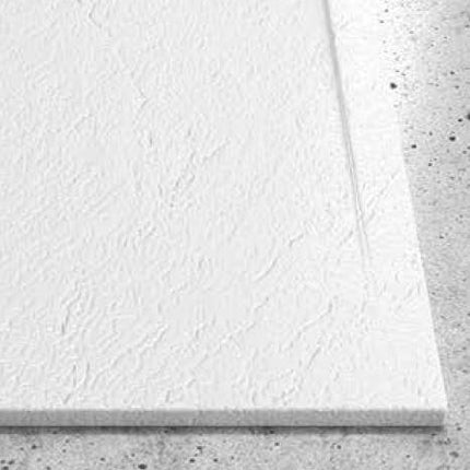 Piatto Doccia Mineralmarmo Bianco Effetto Roccia Spessore 2,3cm