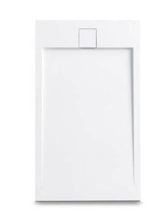 Piatto Doccia Mineralmarmo Bianco Effetto Roccia Spessore 2,3cm