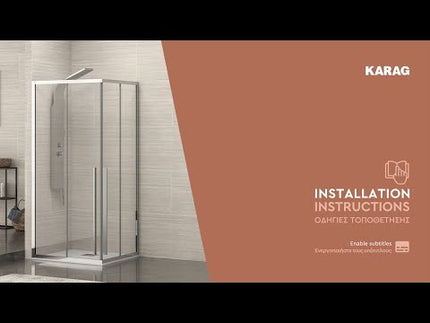 Box Doccia Semicircolare 8mm Anticalcare H200 Anta Scorrevole