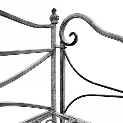 Scaffale Da Terra Stile Provenzale Ferro Bianco Intagliato