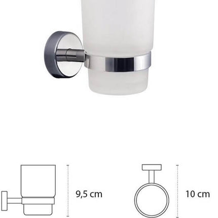 Set Accessori Bagno Vetro Temperato Design Sospeso