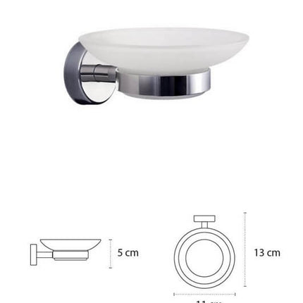Set Accessori Bagno Vetro Temperato Design Sospeso