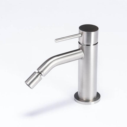 Set Rubinetteria Lavabo e Bidet Acciaio Spazzolato
