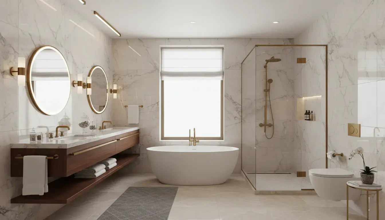 Bagno di hotel con arredo di design e qualitΓ