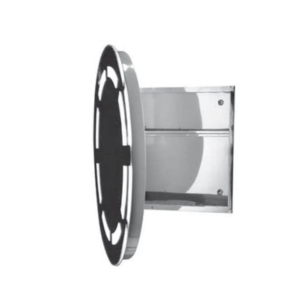Specchiera Rotonda Per Bagno Con Luce Led E Armadio Contenitore