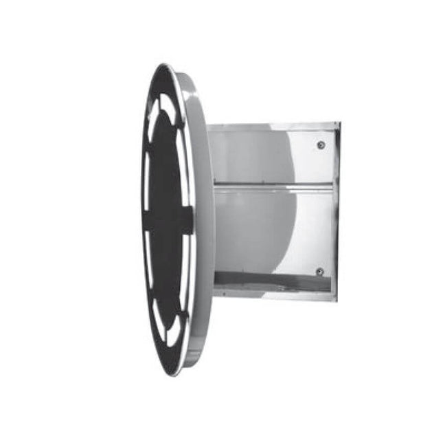 Specchiera Rotonda Per Bagno Con Luce Led E Armadio Contenitore